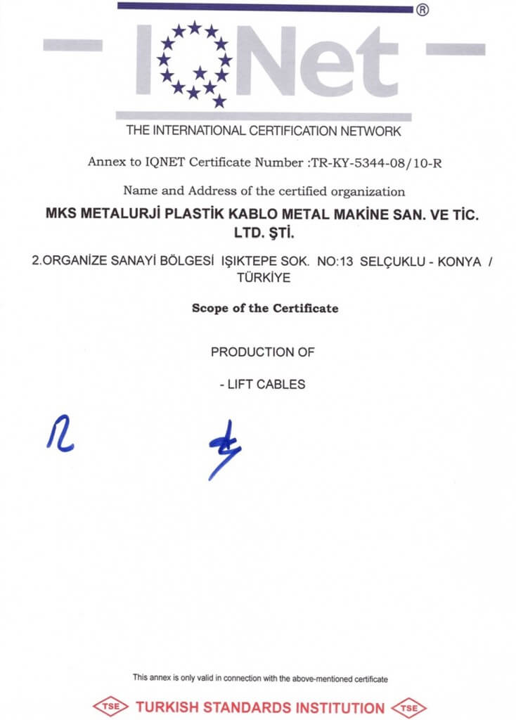 IQ NET TSE EN ISO 9001 Certification 2